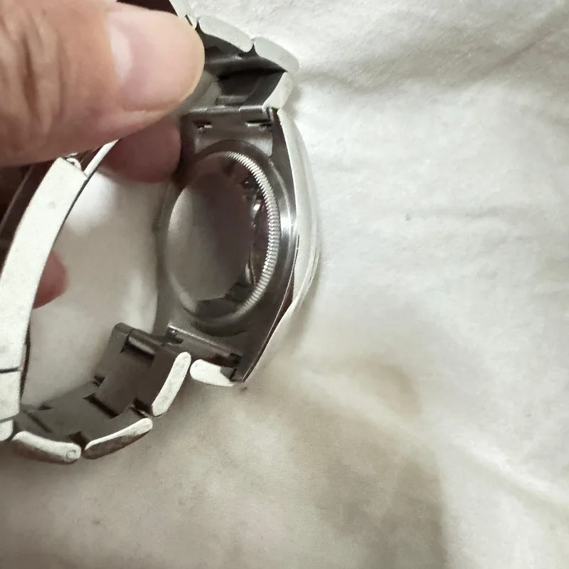 Thumb Datejust 36 Stainless Steel Fluted / Oyster / Black Arabic