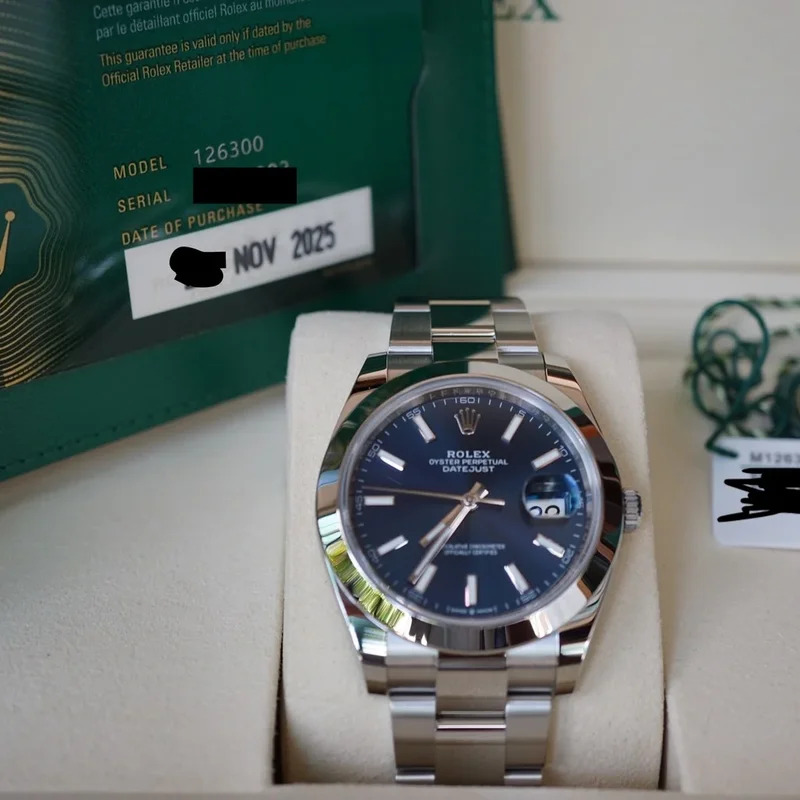 Datejust 41 Stainless Steel Smooth / Oyster / Blue