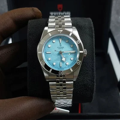 Black Bay 54 'Lagoon Blue' Stainless Steel