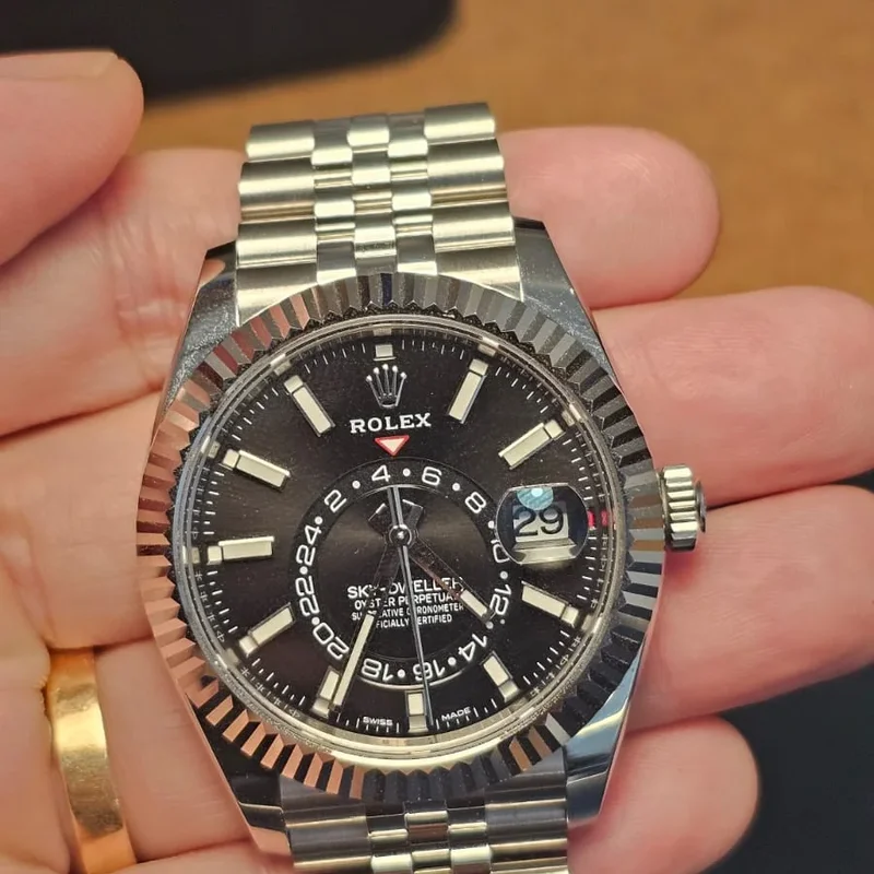 Sky-Dweller Stainless Steel / White Gold / Black / Jubilee