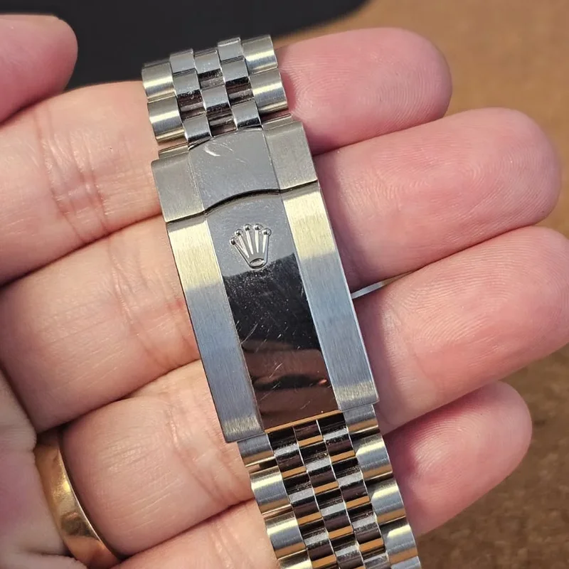 Thumb Sky-Dweller Stainless Steel / White Gold / Black / Jubilee