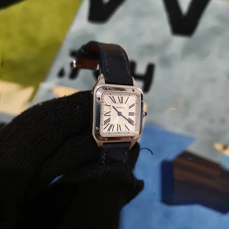 Thumb Santos Dumont Small Stainless Steel / Strap