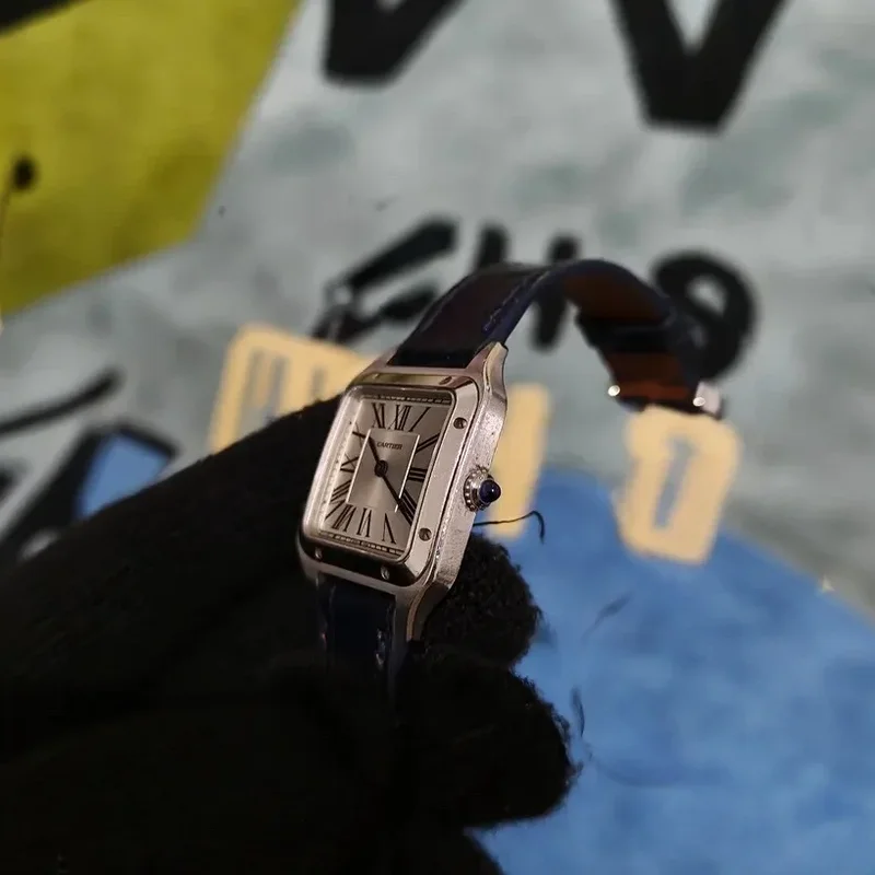 Thumb Santos Dumont Small Stainless Steel / Strap