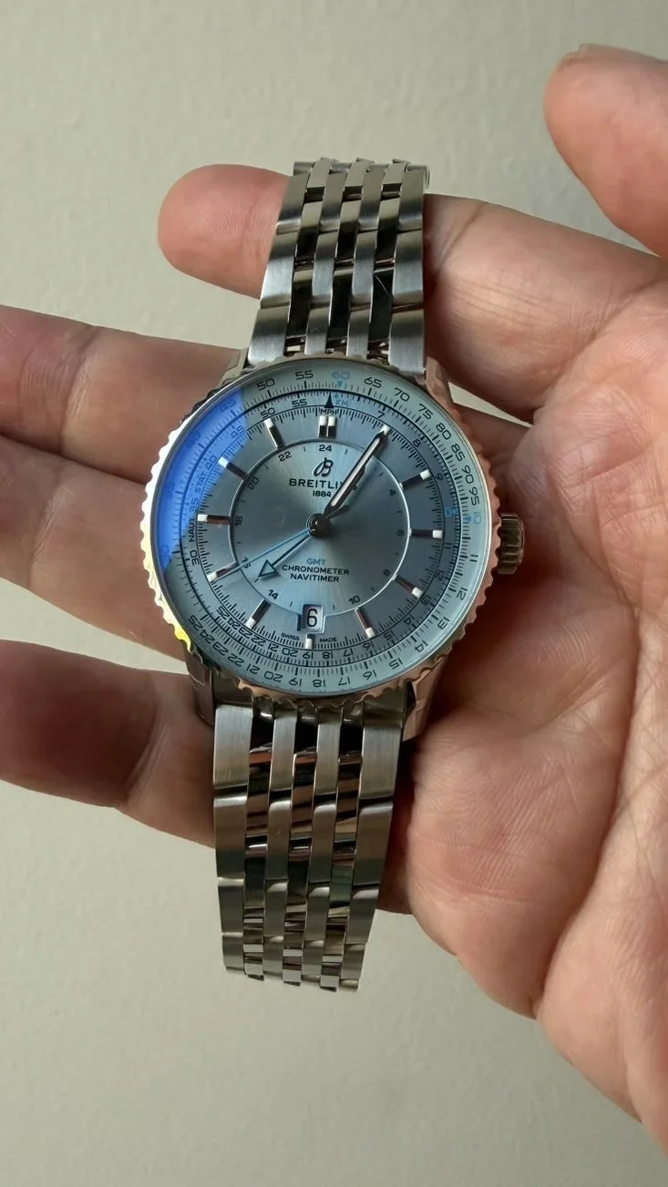 Navitimer 41 Automatic Stainless Steel / Ice Blue