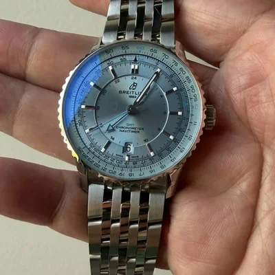 Navitimer 41 Automatic Stainless Steel / Ice Blue