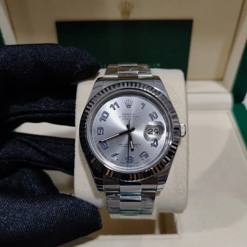 Datejust II Fluted Rhodium