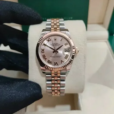 Datejust 31 Rolesor Everose Fluted / Jubilee / Pink Roman