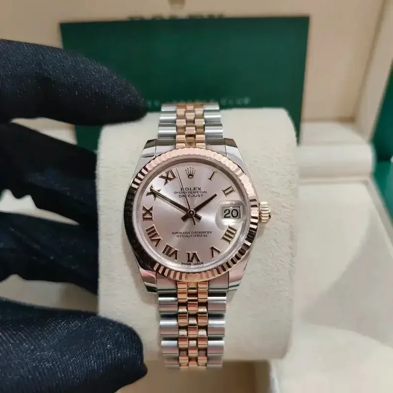 Datejust 31 Rolesor Everose Fluted / Jubilee / Pink Roman