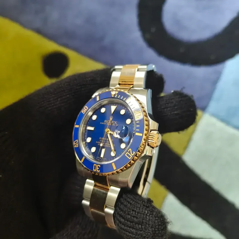 Thumb Submariner Date Rolesor / Blue / Cerachrom