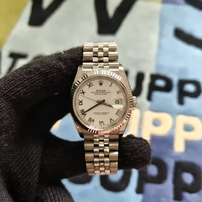 Datejust 36 Stainless Steel / Fluted / White Roman / Jubilee