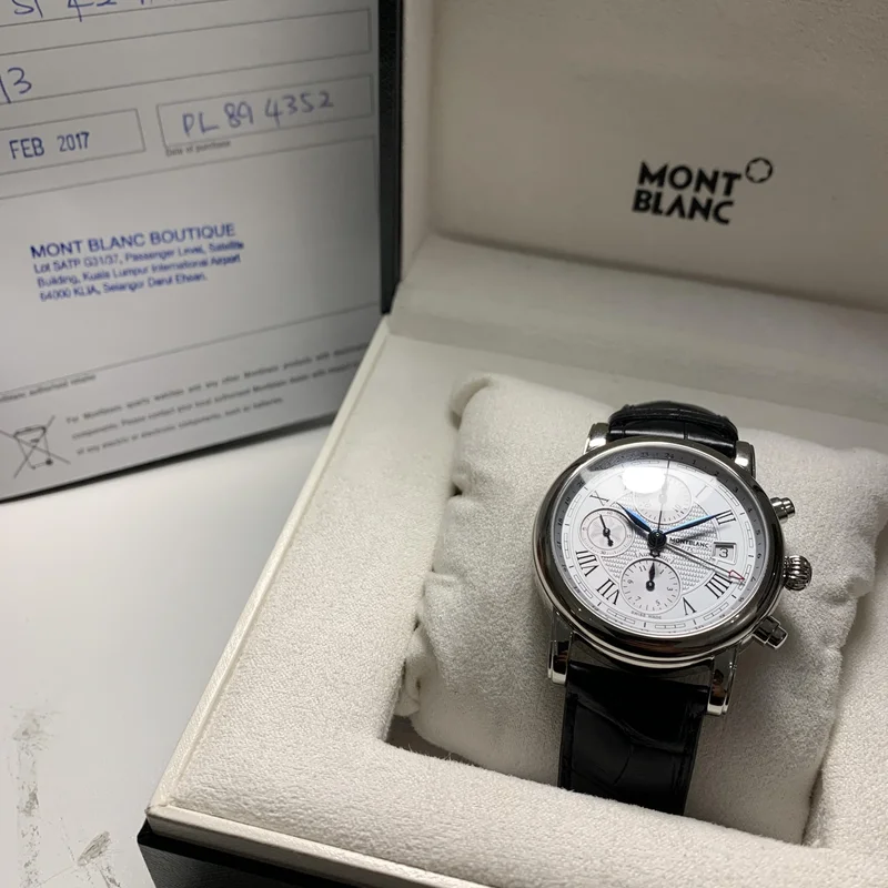 Thumb Star Roman Chronograph UTC Automatic Silver