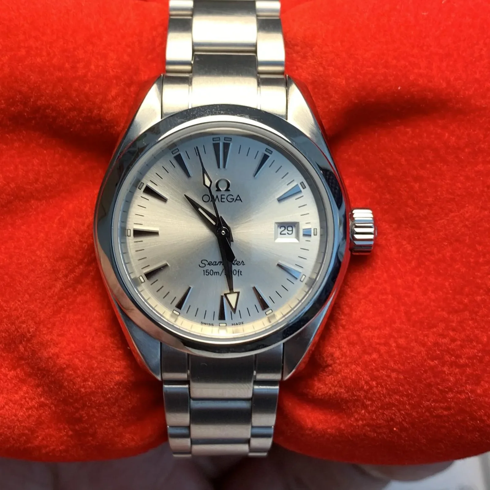 Seamaster Aqua Terra 150M Quartz 29.2 Stainless Steel / Silver / Bracelet