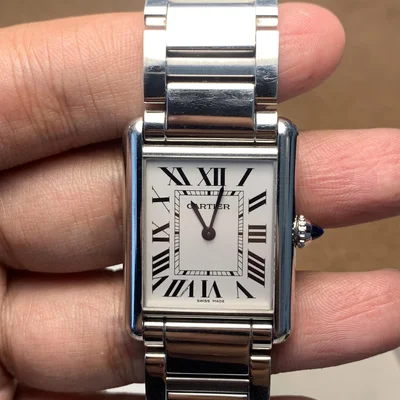 Tank Must Large Quartz Stainless Steel / Silver / Bracelet
