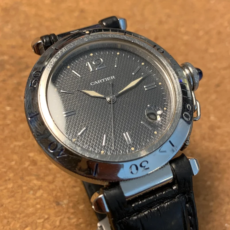 Pasha 1040 Automatic Stainless Steel / Grey / Strap