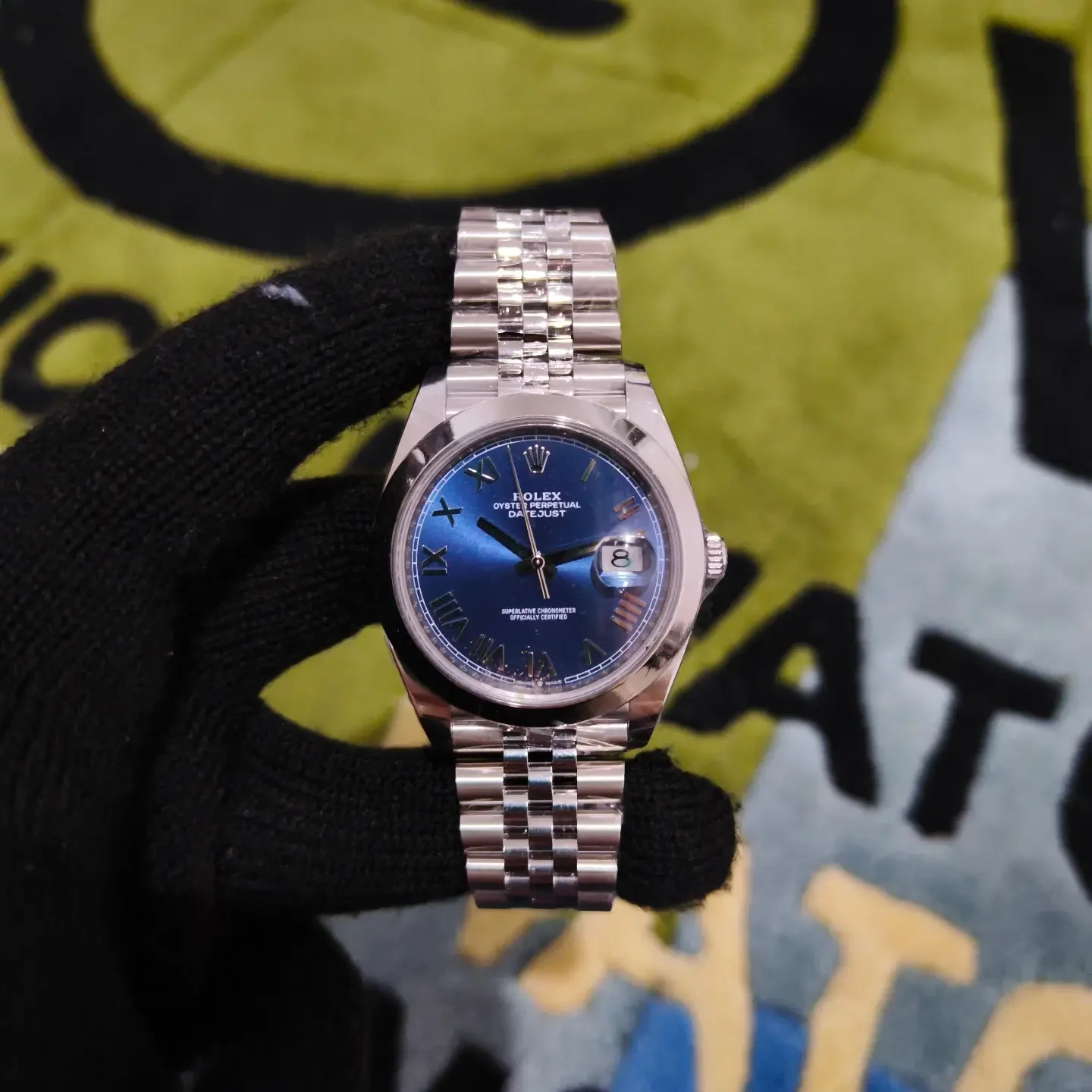 Datejust 41 Stainless Steel Smooth / Blue - Roman / Jubilee