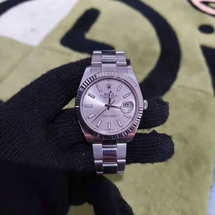 Datejust 41 Stainless Steel Fluted / Oyster / Silver