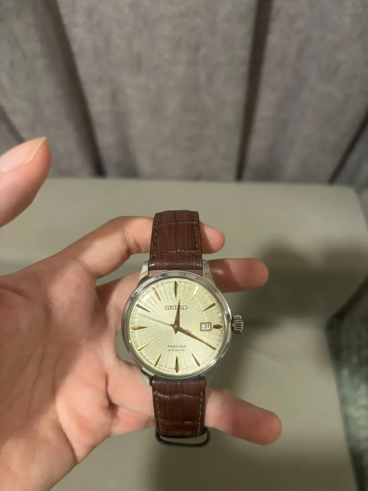 Presage SRPC99J1 Cocktail Golden Champagne Automatic / Strap