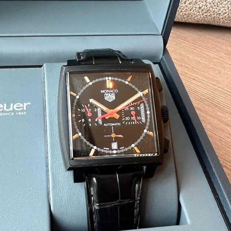 Monaco Calibre Heuer 02 Titanium DLC / Black