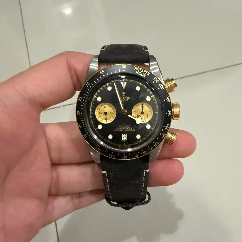 Heritage Black Bay Chronograph S&G / Black / Bund