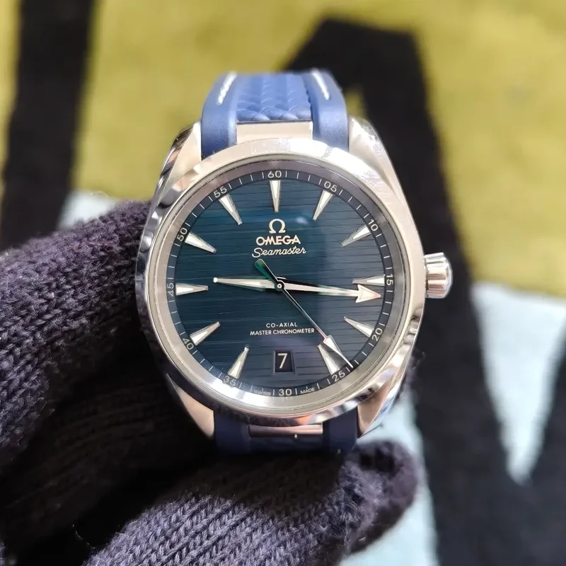 Seamaster Aqua Terra 150M Master Chronometer 38 Stainless Steel / Blue / Rubber