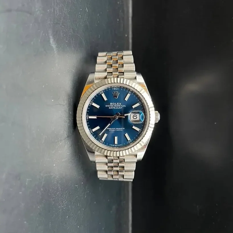 Datejust 41 Stainless Steel Fluted / Jubilee / Blue