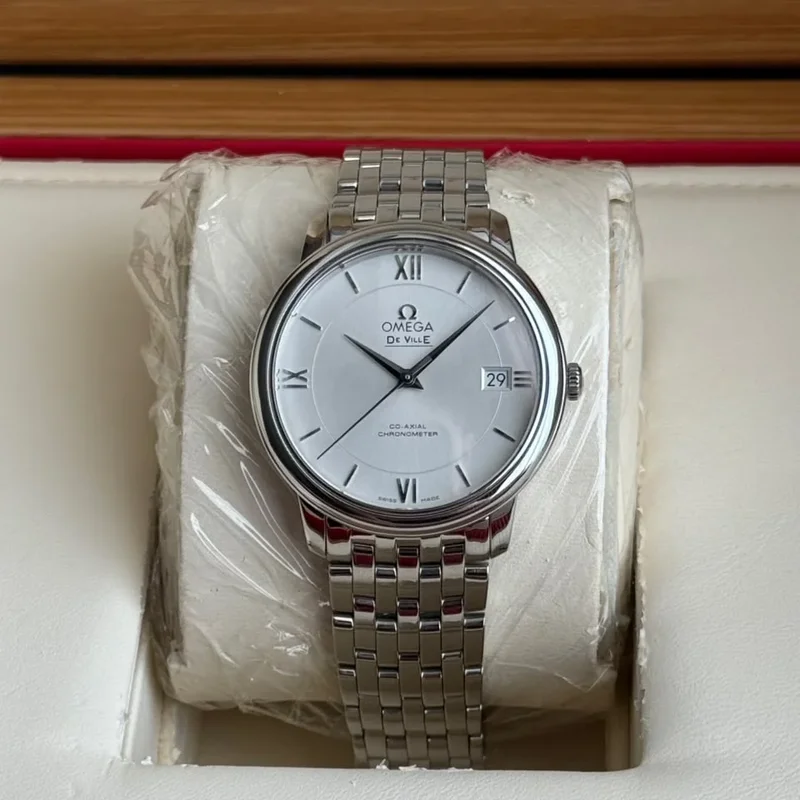 De Ville Prestige Co-Axial 36.8 Stainless Steel / Silver / Bracelet