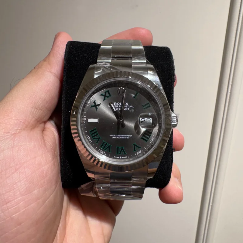 Datejust 41 Stainless Steel Fluted / Slate - Roman / Oyster