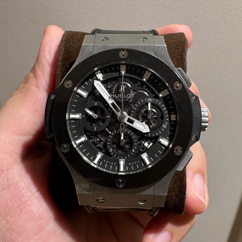 Big Bang Aero Bang Stainless Steel / Skeleton - Black