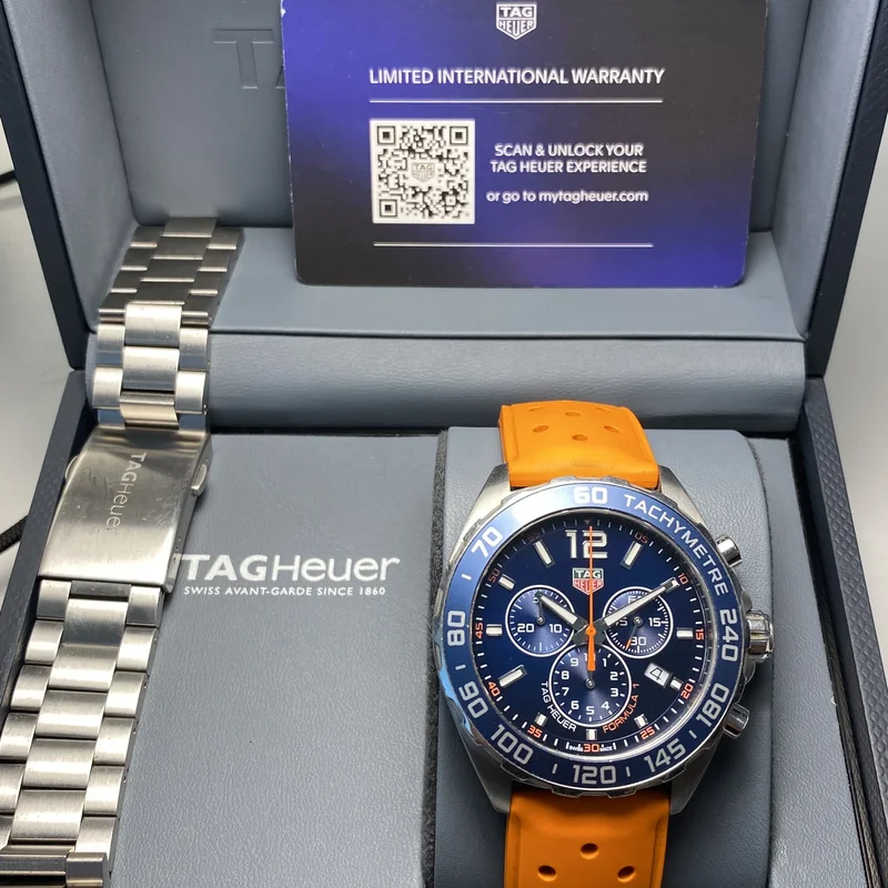 Formula 1 Chronograph Quartz 43 Stainless Steel / Blue / Bracelet