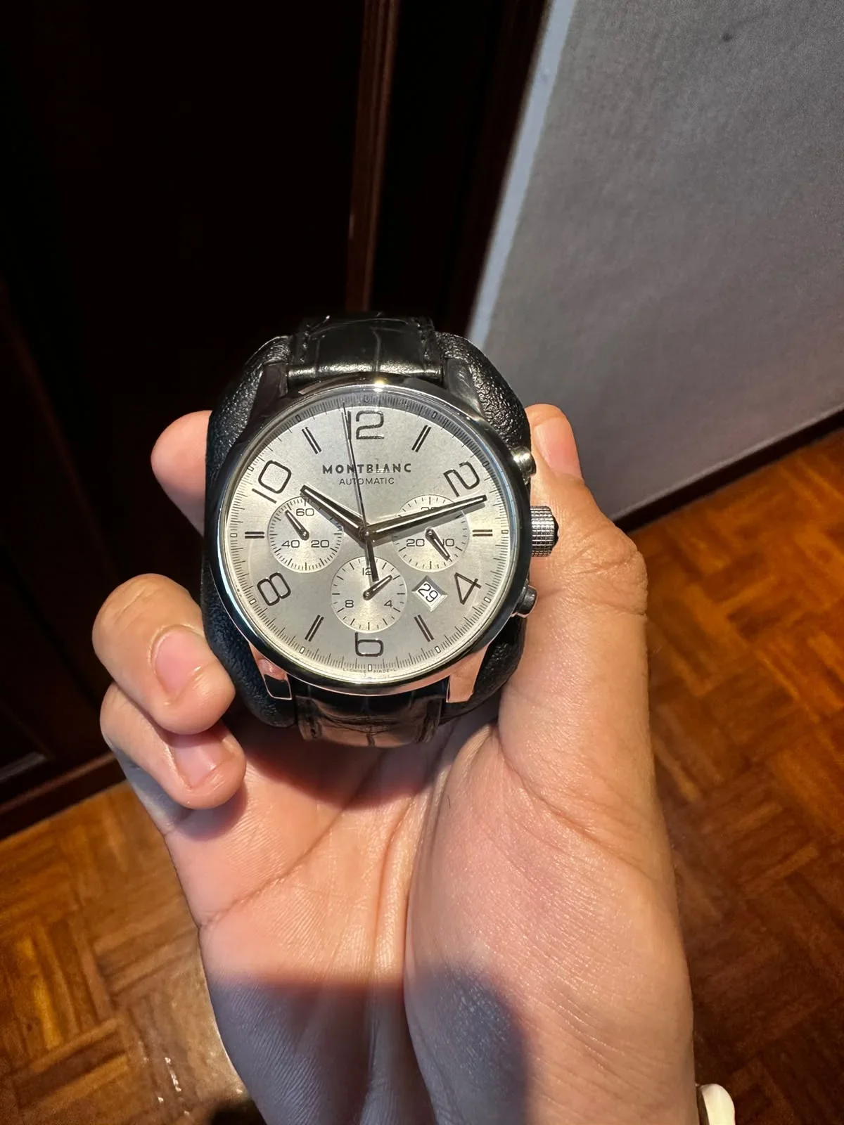 Timewalker Chronograph Automatic Silver / Red Gold Numerals