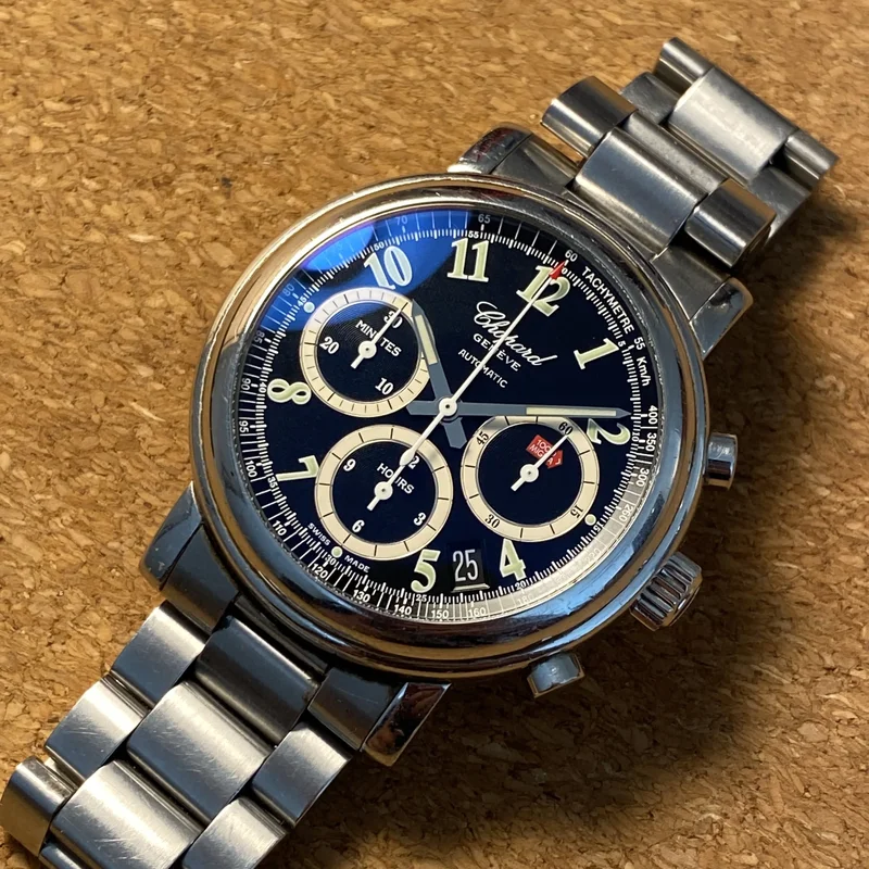Mille Miglia Chronograph Stainless Steel / Black