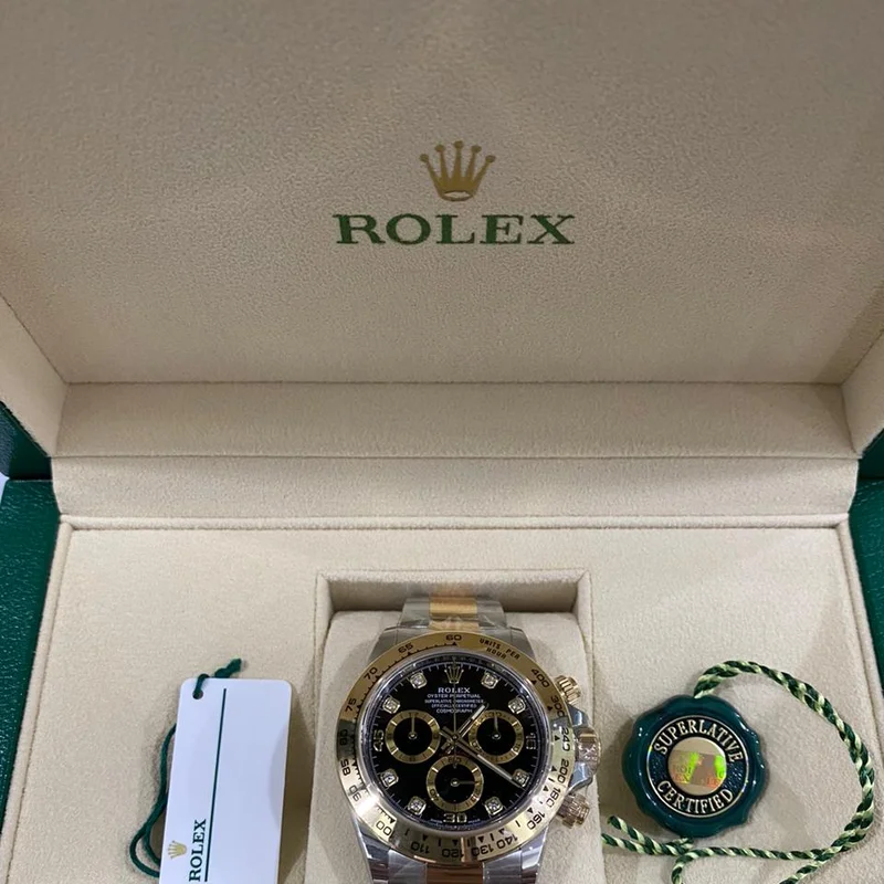 Thumb Cosmograph Daytona Stainless Steel / Yellow Gold / Black - Diamond