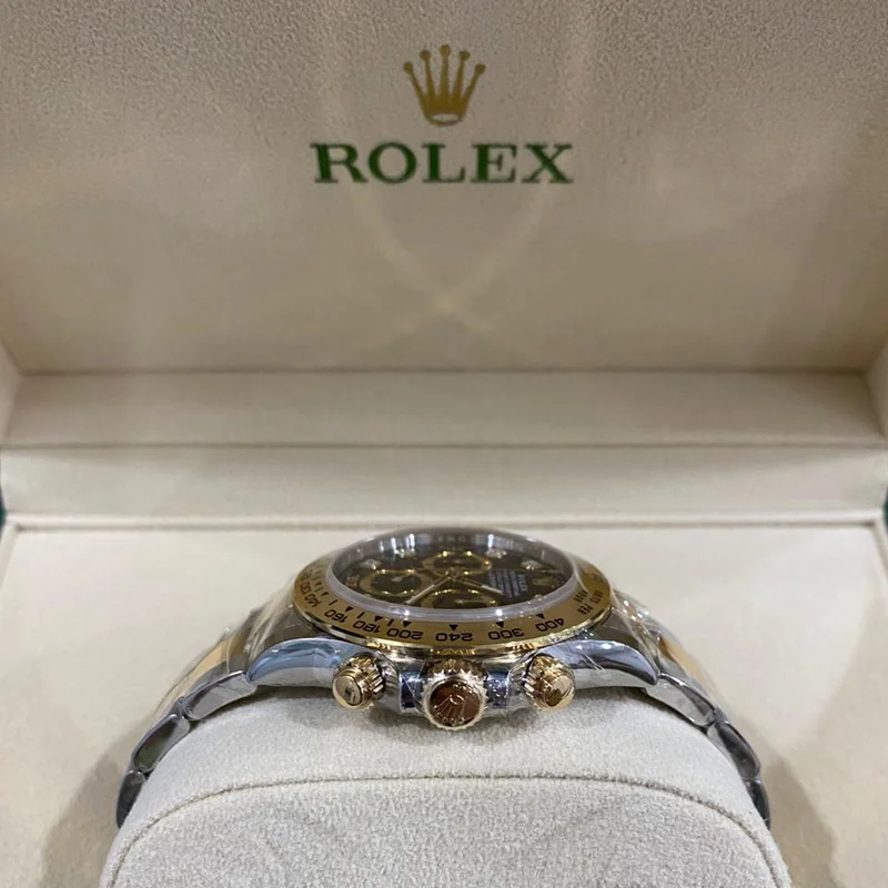 Thumb Cosmograph Daytona Stainless Steel / Yellow Gold / Black - Diamond