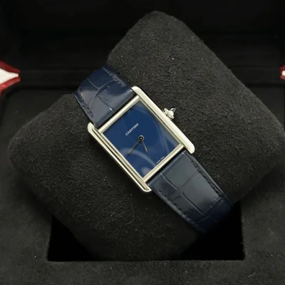 Tank Must Large Steel Blue Dial