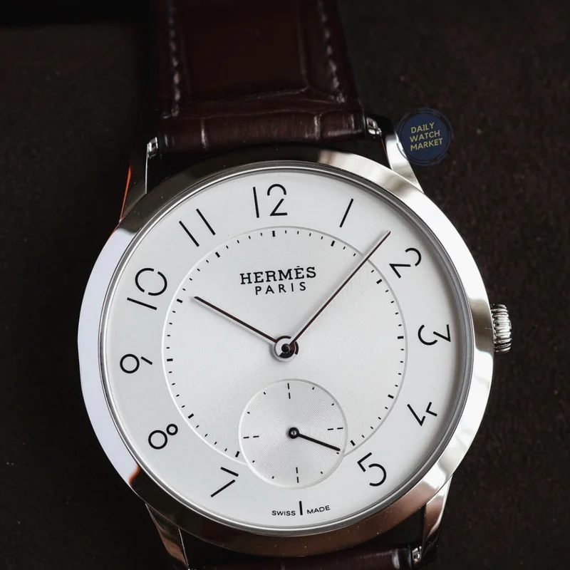 Slim d'Hermès GM Stainless Steel / Silver