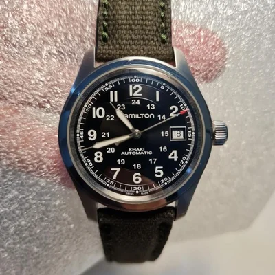 Khaki Field Automatic 38 Stainless Steel / Black