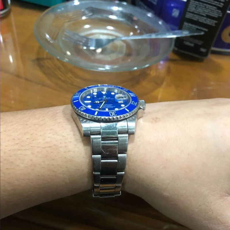 Thumb Submariner Date White Gold / Blue