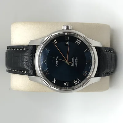 De Ville Co-Axial 41 Stainless Steel / Blue