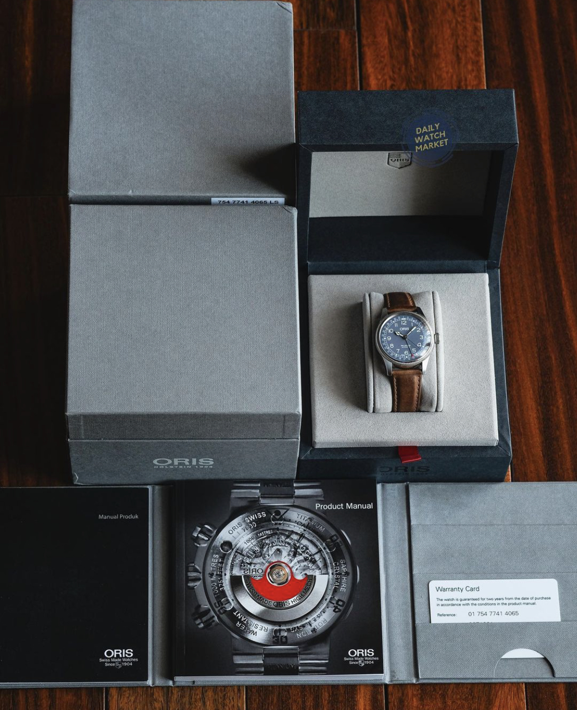 Jual Oris Big Crown Pointer Date 40 Stainless Steel Blue Strap