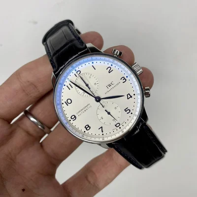 Portuguese Chrono-Automatic Stainless Steel / Silver