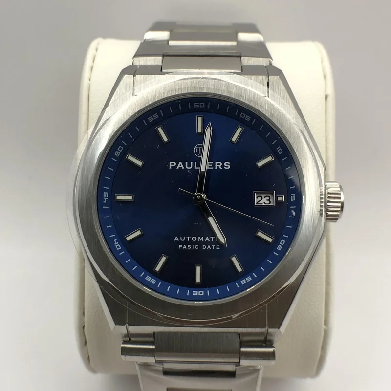 Thumb Pasic Date / Stainless Steel / Blue