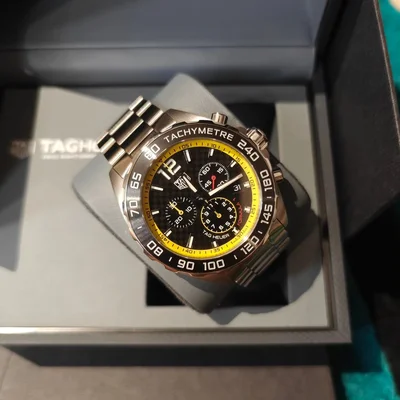 Formula 1 Chronograph Quartz Stainless Steel / Carbon - Yellow / Bracelet