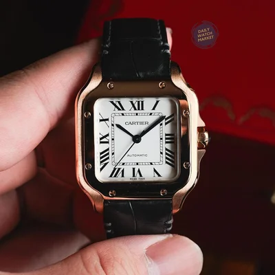 Santos Medium Rose Gold