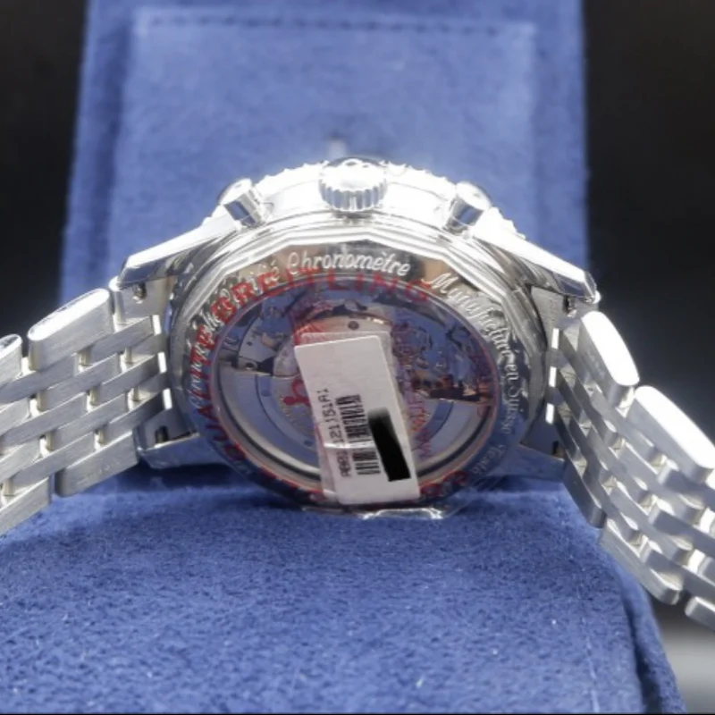 Thumb Navitimer 1 B01 Chronograph 43 Stainless Steel / Silver / Bracelet