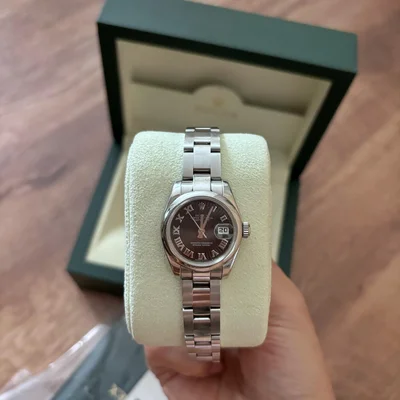 Lady-Datejust 26 Black Roman Oyster