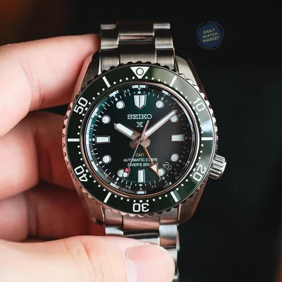 Prospex SPB381J1 Baby Marinemaster GMT Green