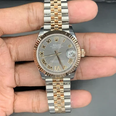 Rhodium VI Diamond Two Tone Rose Gold