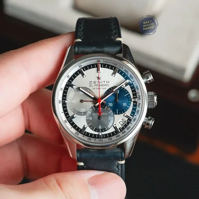 El Primero Chronomaster 38 Stainless Steel / Silver / Alligator