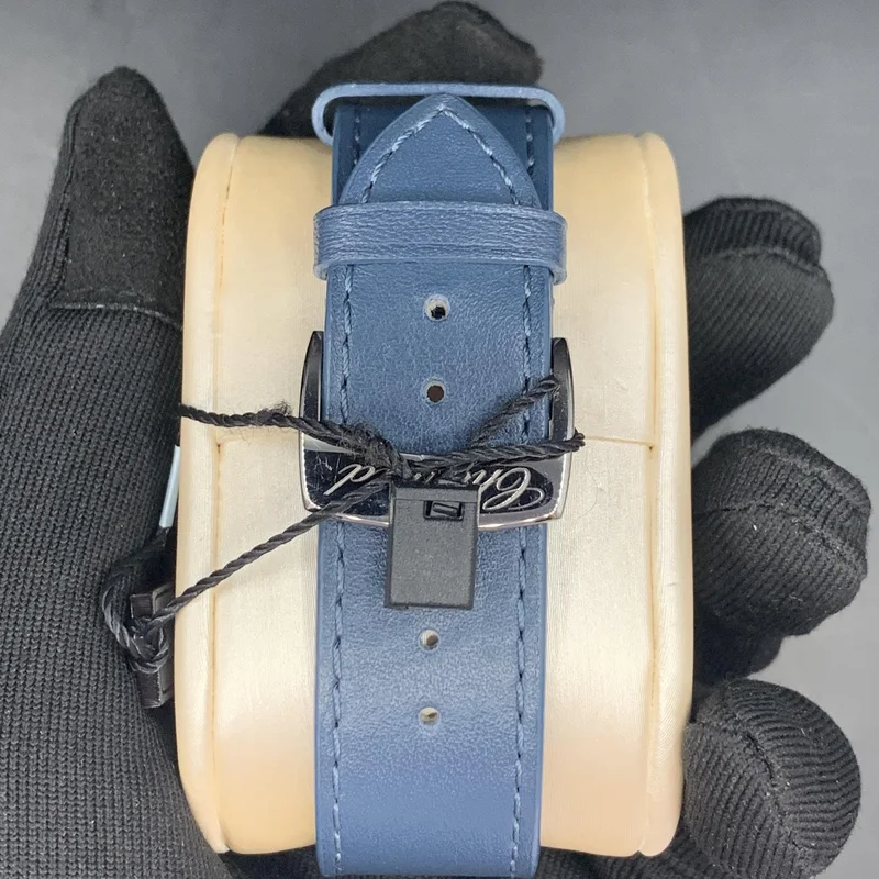 Thumb Happy Sport Ocean Ethical 18K Rose Gold & Steel Blue Grey Dial