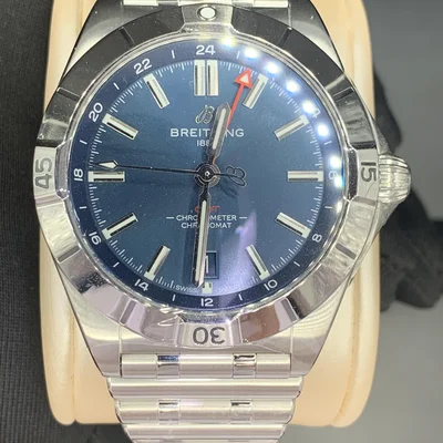 Chronomat 40 GMT Stainless Steel / Blue / Rouleaux